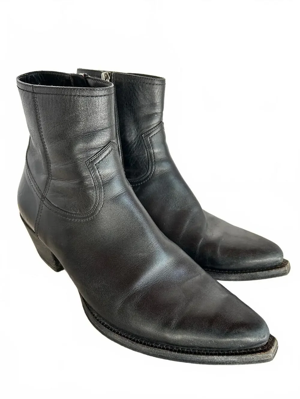 Saint Laurent Lukas Ankle Boots 530825 Men’s 43 US 10 Luxury